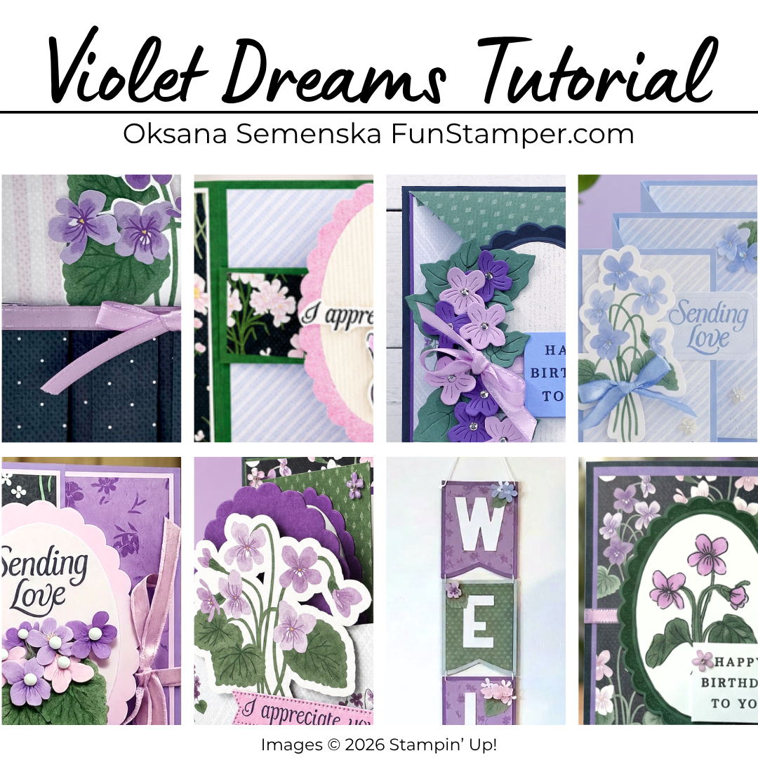 Violet Dreams Tutorial Bundle – 8 Cardmaking Projects